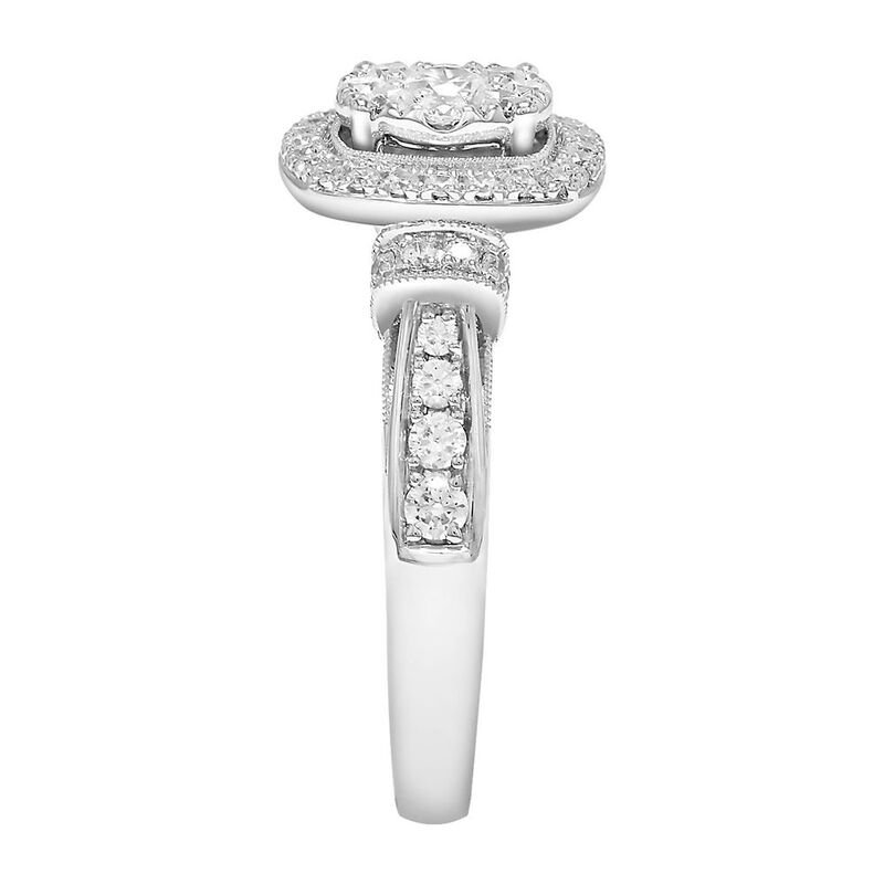 1 ct. tw. Diamond Engagement Ring in White 10K Gold | Helzberg Diamonds