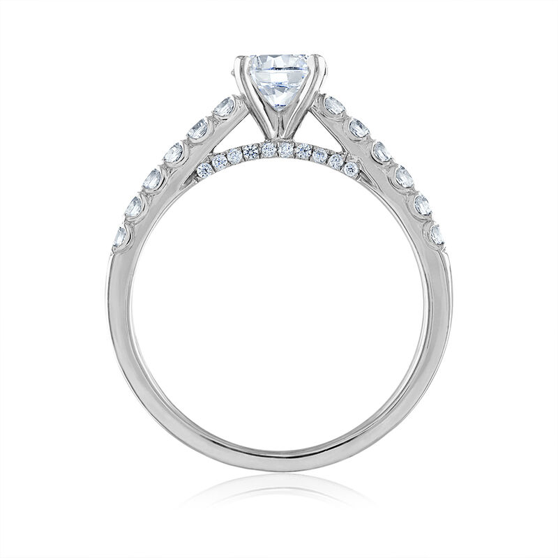 1/2 ct. tw. Lab Grown Diamond Semi-Mount Engagement Ring in 14K White Gold &#40;Setting Only&#41;