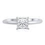 lab grown diamond princess-cut solitaire engagement ring in 14k white gold &#40;1 ct.&#41;