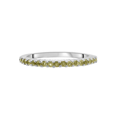 Peridot Stack Ring in Sterling Silver