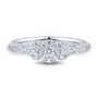 1/2 ct. tw. Lab Grown Diamond Halo Promise Ring in 14K White Gold