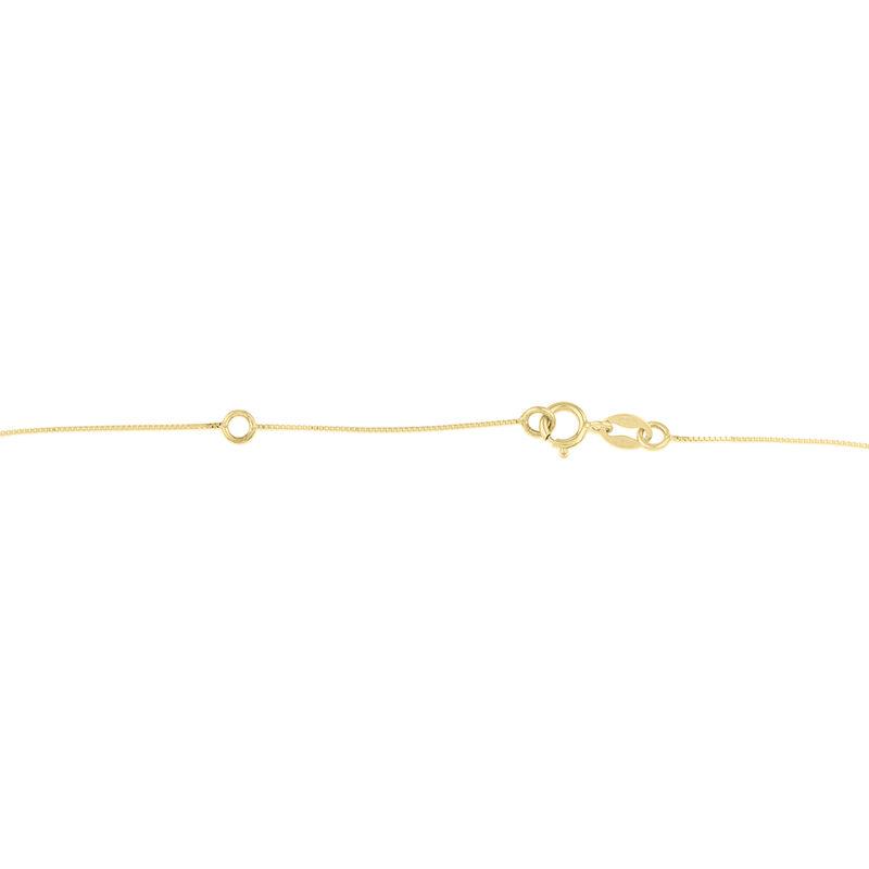 Faceted Bead Necklace in 14K Yellow Gold, 17.75&rdquo;