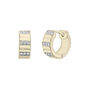 Diamond Multi-Row Ribbed Hoop Earrings in Vermeil, 11.5MM &#40;1/7 ct. tw.&#41;