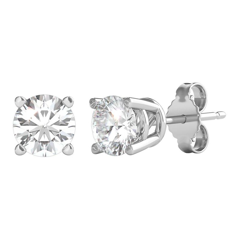 Diamond Round Solitaire Stud Earrings in 14K Gold &#40;1 ct. tw.&#41;