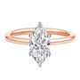 Lab Grown Diamond Solitaire Marquise Engagement Ring