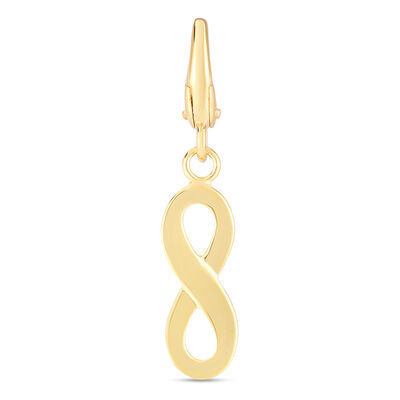 Infinity Charm in 10K Yellow Gold