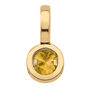 Citrine Charm in 10K Yellow Gold