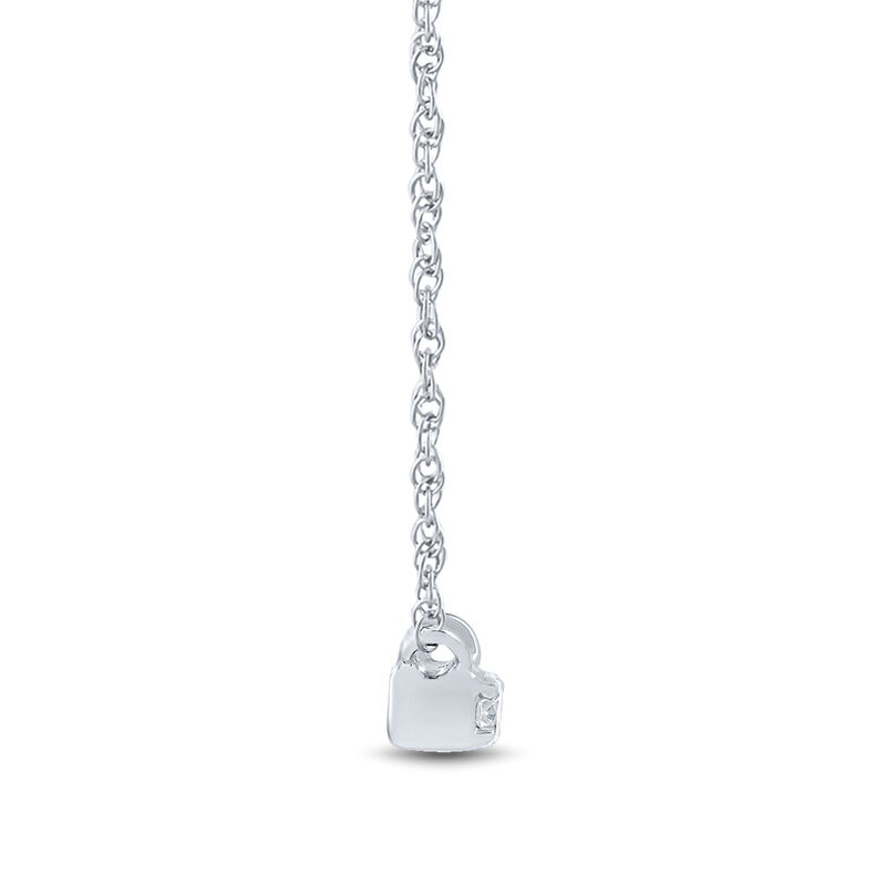 Lab Grown Diamond Bar Necklace in 14K White Gold &#40;1/4 ct. tw.&#41;