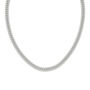 Men&rsquo;s Lab Grown Diamond Cuban Chain Link Necklace in 14K White Gold, 22&rdquo; &#40;12 5/8 ct. tw.&#41;