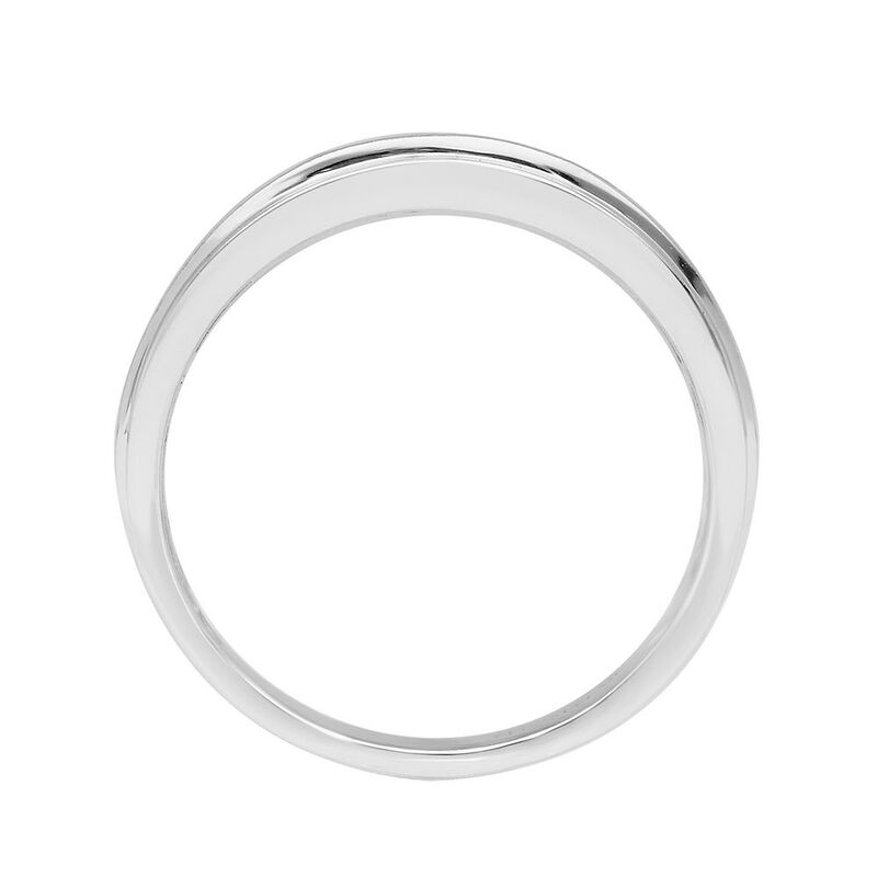 Men&#39;s 1/2 ct. tw. White &amp; Black Diamond Ring in 10K White Gold