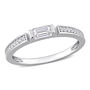 Baguette Moissanite Stacking Ring in Sterling Silver &#40;3/8 ct. tw.&#41;