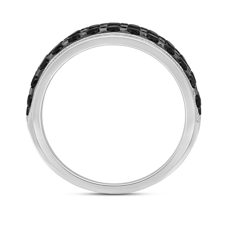 Men&rsquo;s Black Diamond Ring in Sterling Silver &#40;2 ct. tw.&#41;