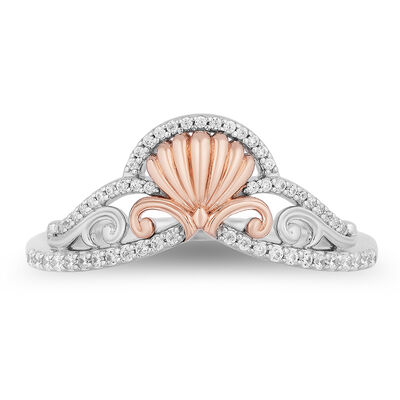 Ariel Diamond Tiara Ring in Sterling Silver (1/6 ct. tw.)