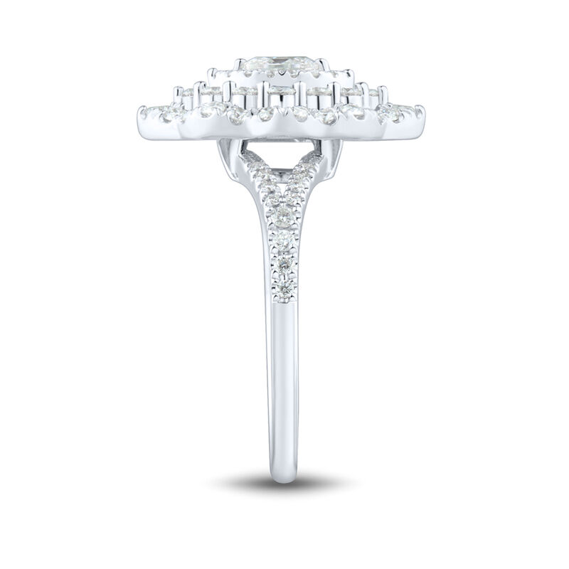 Marquise Diamond Engagement Ring with Triple Halo in 14K White Gold &#40;1 ct. tw.&#41;