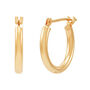 Round Polished Hoop Earrings in 14K Yellow Gold, 15MM