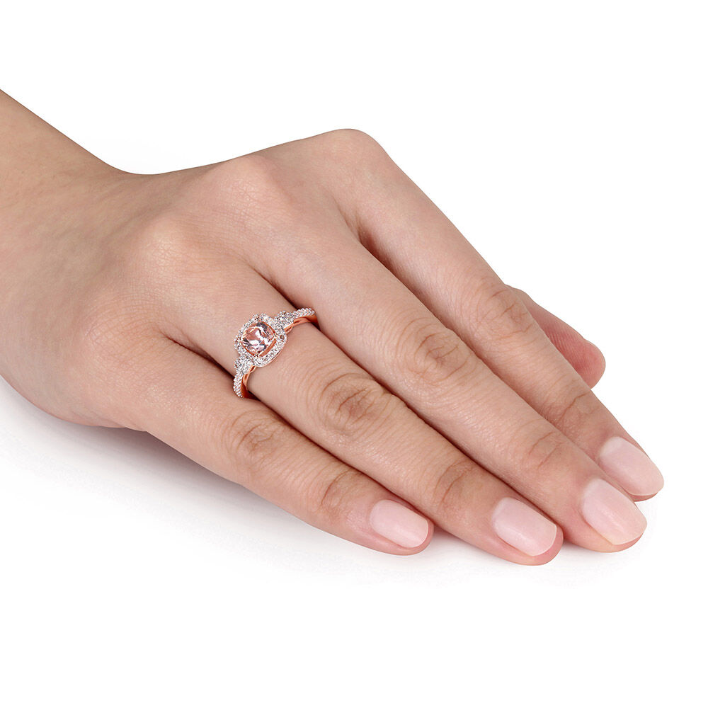 Morganite Rose Gold Engagement Ring | Everleigh | Braverman Jewelry
