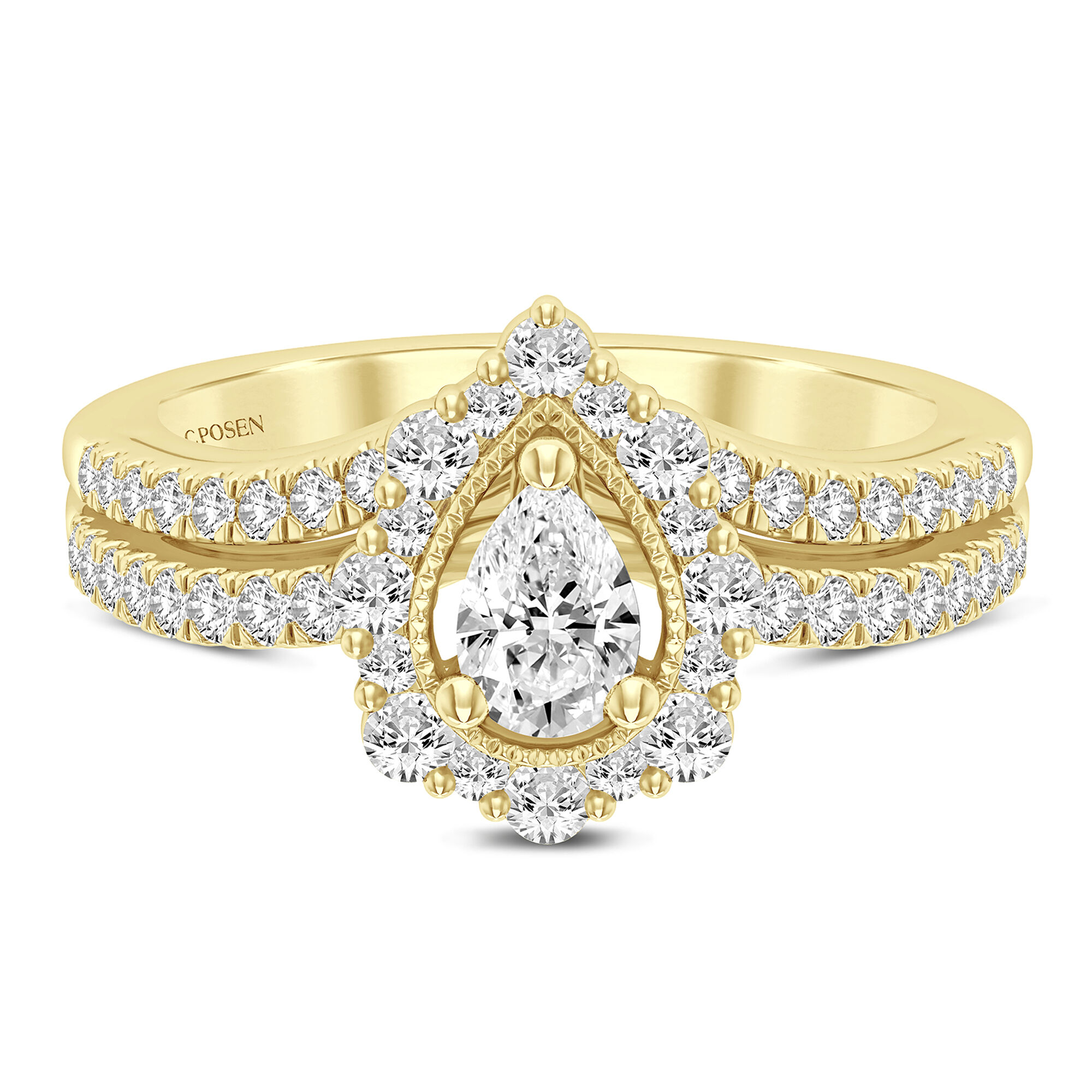 1/2 ct. tw. Paulette Morganite & Diamond Engagement Ring | 14K White Gold |  Round Brilliant Cut | Size 5.5 | Zac Posen - Yahoo Shopping