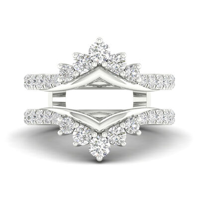 Lab Grown Diamond Ring Enhancer in 14K White Gold (1 ct. tw.)