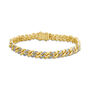 Men&rsquo;s Diamond Chain Bracelet in 10K Yellow Gold &#40;1 3/4 ct. tw.&#41;