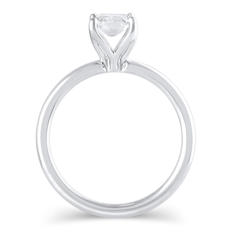 Lab Grown Diamond Emerald-Cut Solitaire Ring in 14K White Gold &#40;1 1/2ct&#41;