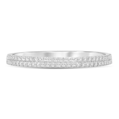 Diamond Double Row Stack Band in 10K Gold (1/8 ct. tw.)