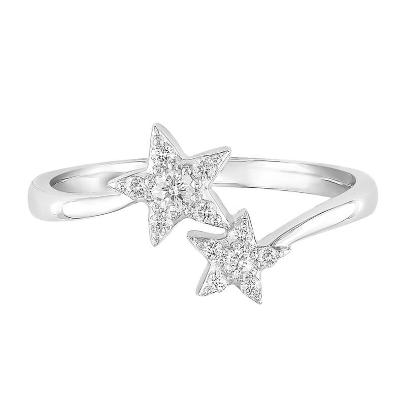 Diamond Star Ring in 10K White Gold (1/7 ct. tw.)