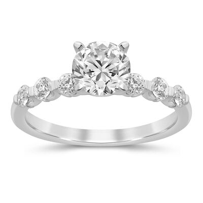 3/8 ct. tw. Diamond Semi-Mount Engagement Ring in 14K White Gold (Setting Only)