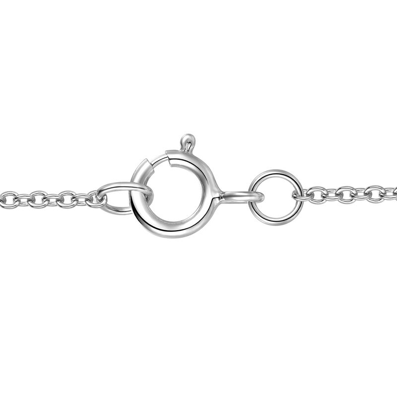 Diamond Bar Necklace in 10K White Gold &#40;1/10 ct. tw.&#41;