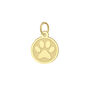 Paw Print Charm in 10K Yellow Gold