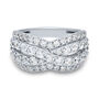Lab Grown Diamond Crossover Ring in 14K White Gold &#40;2 ct. tw.&#41;