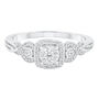 Three Stone Diamond Engagement Ring in 10K Gold &#40;1/4 ct. tw.&#41; 