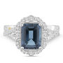 Farrah London Blue Topaz and Diamond Engagement Ring in 14K Gold &#40;3/4 ct. tw.&#41;