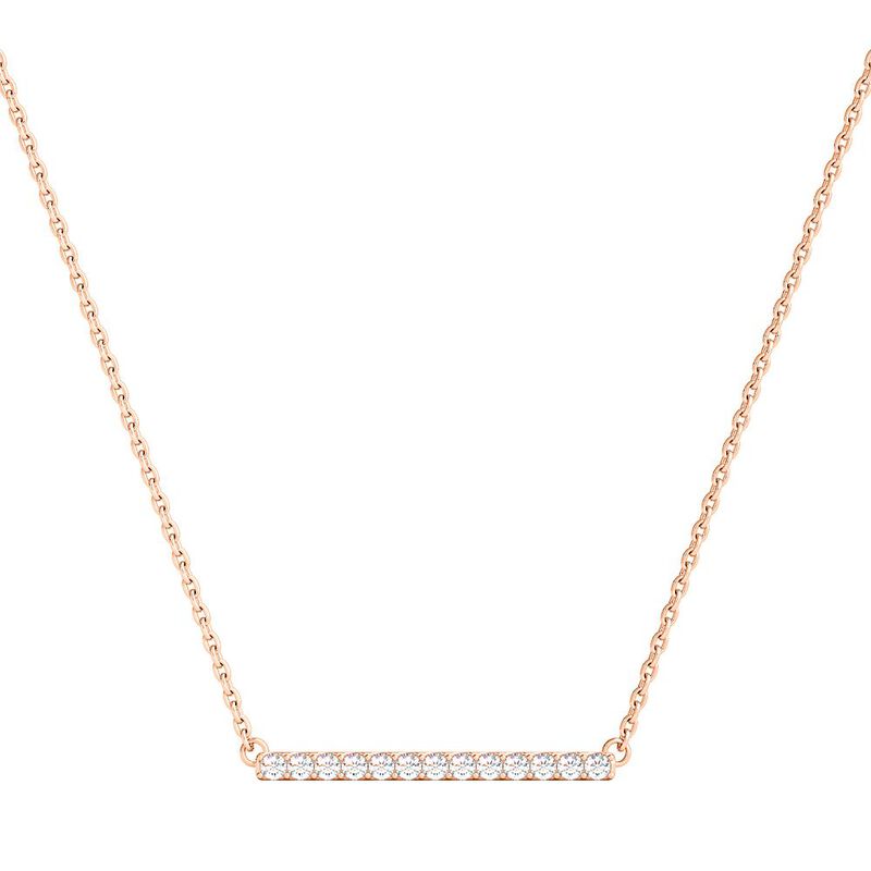 1/4 ct. tw. Diamond Bar Necklace in 10K Rose Gold