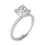 Princess-Cut Moissanite Ring in 14K White Gold &#40;1 3/4 ct. tw.&#41;