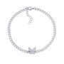 Lab Created White Sapphire Butterfly Bracelet in Sterling Silver