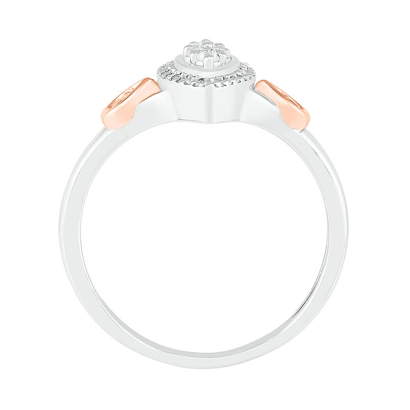 Marquise Diamond Cluster Promise Ring in Sterling Silver &#40;1/7 ct. tw.&#41;