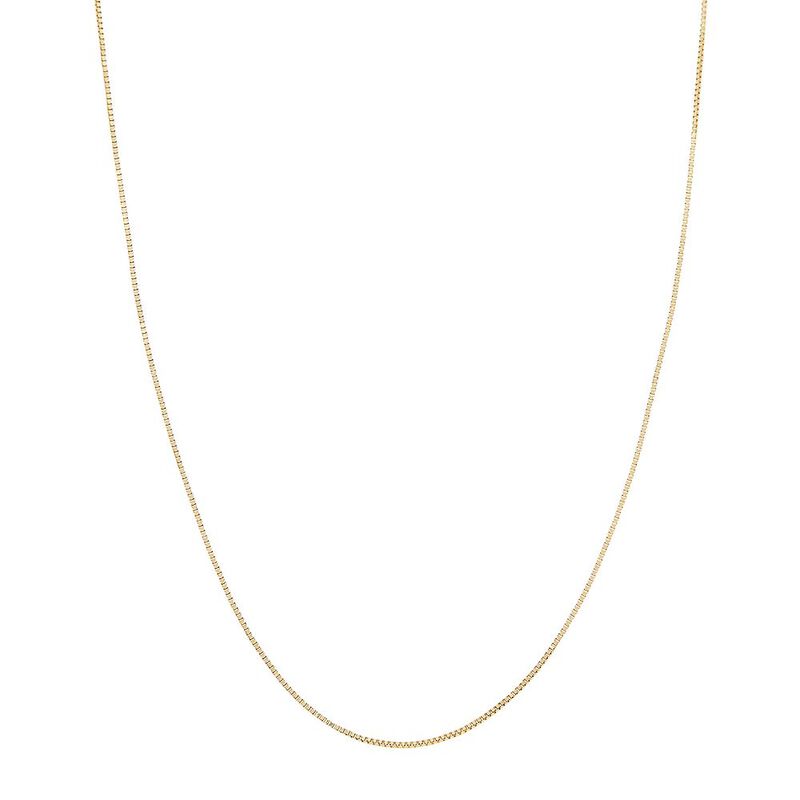 Box Chain in 14K Yellow Gold, 18&quot;