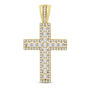 Men&rsquo;s Diamond Cross Pendant in 10K Yellow Gold &#40;2 ct. tw.&#41;