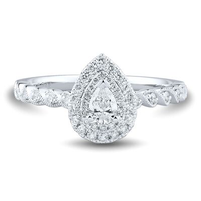 1/2 ct. tw. Diamond Engagement Ring in 14K White Gold