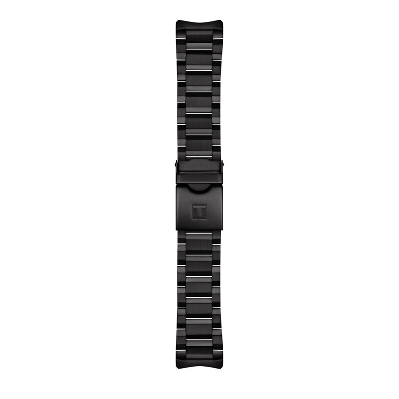 Black Supersport Chronograph Men&#39;s Watch with Black Sterling Silver Bracelet