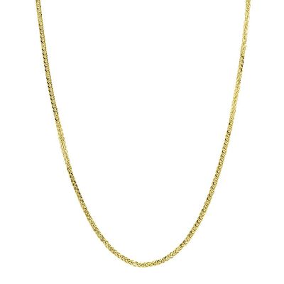 Adjustable Wheat Chain in 14K Yellow Gold, 20