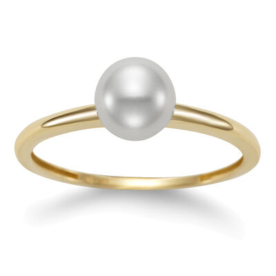 Freshwater Pearl Ring in 14K Yellow Gold