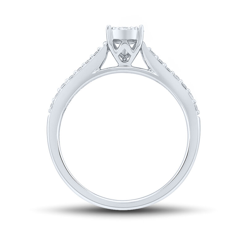 Light Heart® Pear-Shaped Lab Grown Diamond Promise Ring