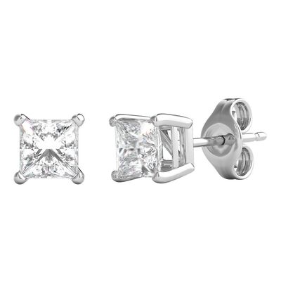 3/4 ct. tw. Ultima Diamond 4-Prong Stud Earrings in 18K White Gold