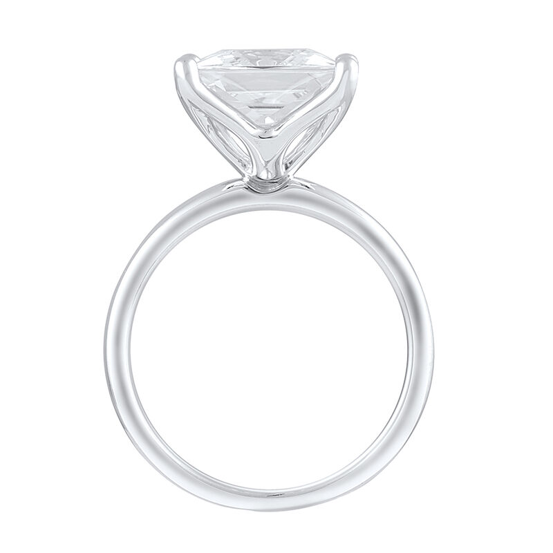 Lab Grown Diamond Princess-Cut Solitaire Ring in 14K White Gold &#40;5 ct.&#41;