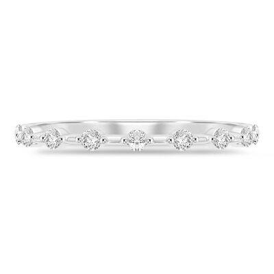 Diamond Anniversary Stack Band in 10K Gold (1/7 ct. tw.)