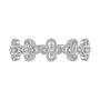 Diamond Fashion Ring with Clover Shapes in 10K White Gold &#40;1/5 ct. tw.&#41;