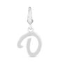 Letter D Charm in Sterling Silver