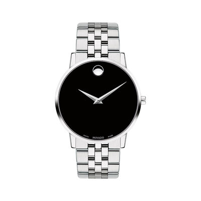 Museum Classic Men’s Watch with Black Dial in Stainless Steel, 40mm