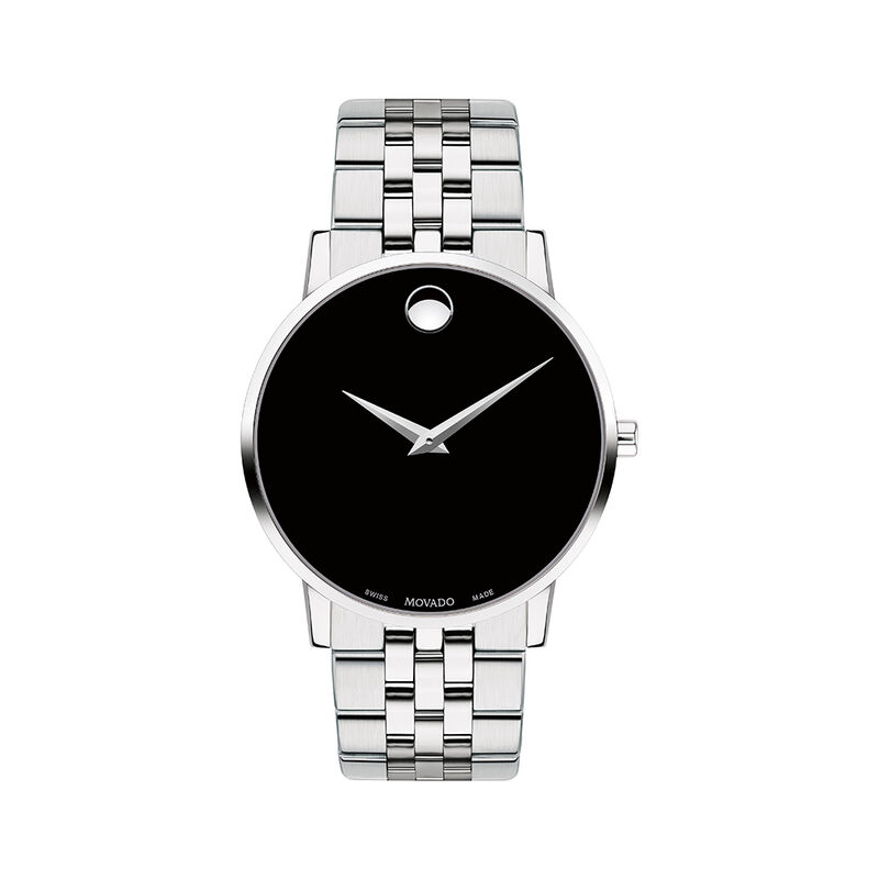Museum Classic Men&rsquo;s Watch with Black Dial in Stainless Steel, 40mm